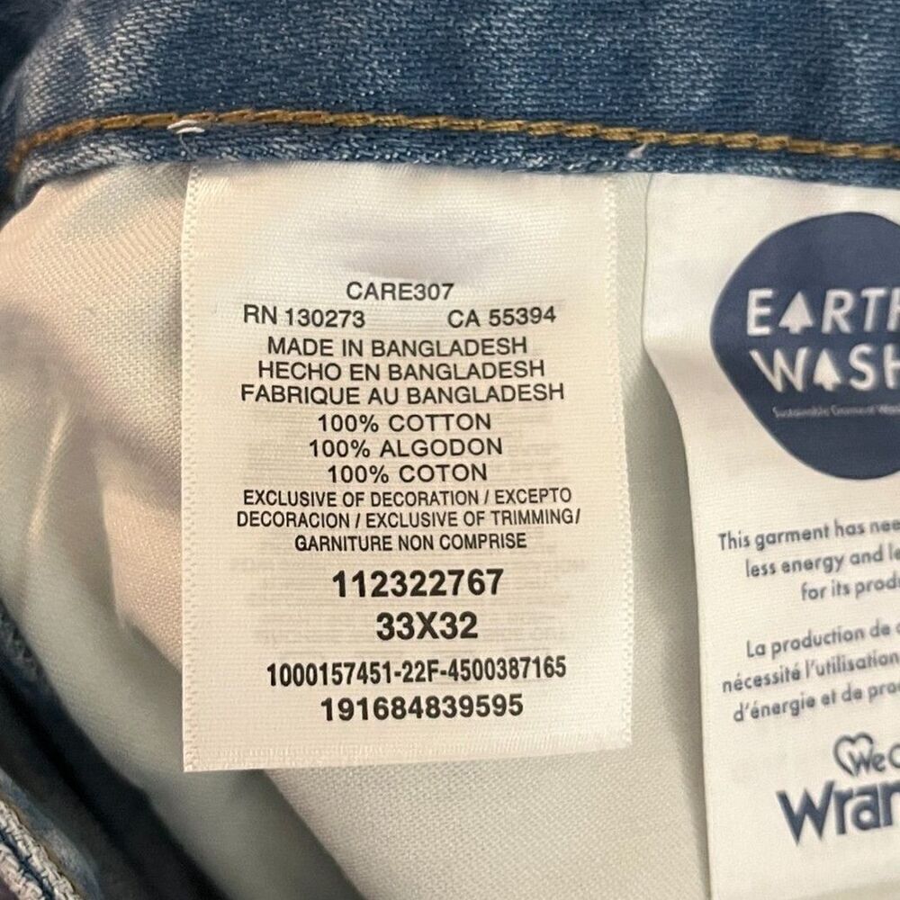 Wrangler Women's 33 Denim Meow Laser Tiger Print Wanderer Flare Jeans Retro Boho - Picture 5 of 17